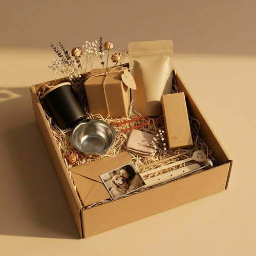 DIY Kerzen Set personalisiert mit Foto - handgemachtes Duftkerzen Set in Geschenkbox mit Trockenblumen