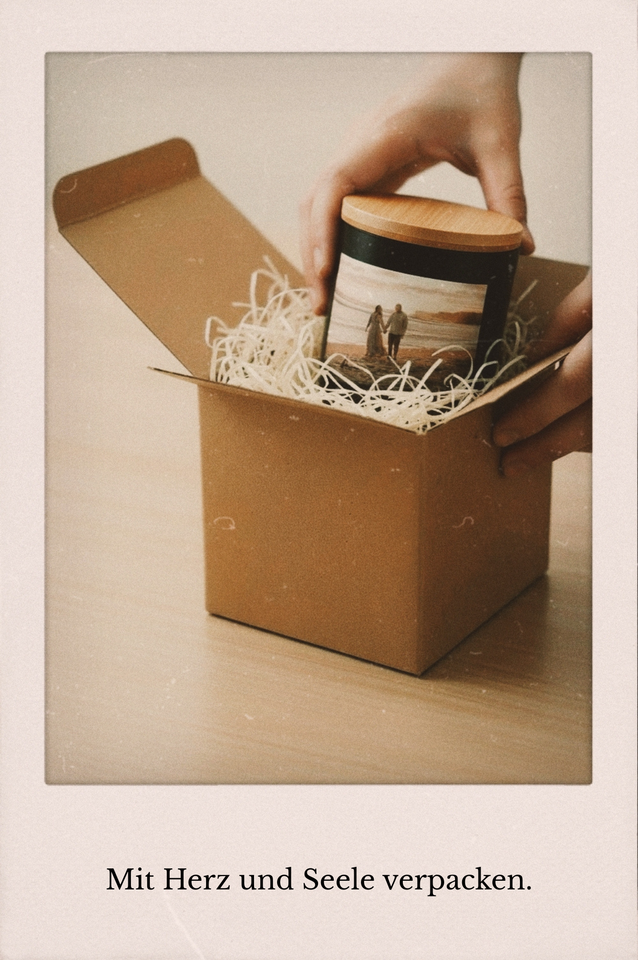 DIY Kerzen Set Geschenkverpackung Box fertige personalisierte Kerze Geschenk mit Herz